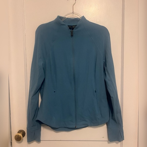 Athleta Salutation Blue Jacket Women's $120 Size L - Picture 2 of 7